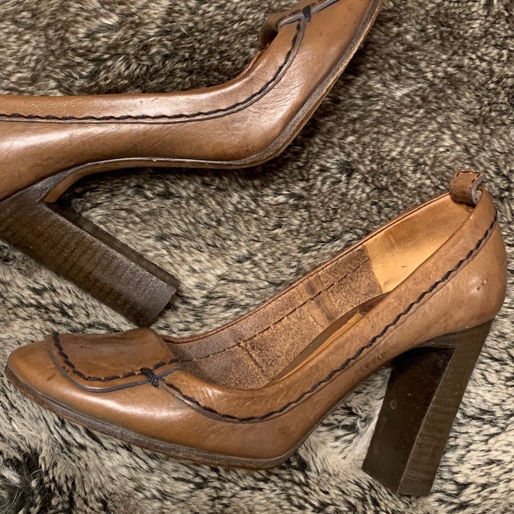 Chloe Pump with 3 1/2” stacked heel